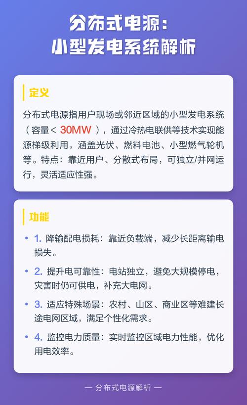 分布式電源 小型發電系統解析